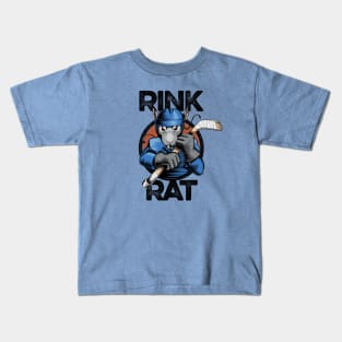 Hockey Rink Rat - funny hockey lover Kids T-Shirt